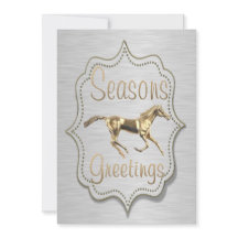 Caballo de oro en vacaciones occidentales plateada