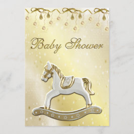 Invitación Caballo de Rocking Neutral Baby Shower