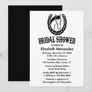 Invitación Caballo de Zapata de Caballo de Madera Marrón para