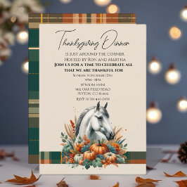 Invitación Caballo ecuestre otoño