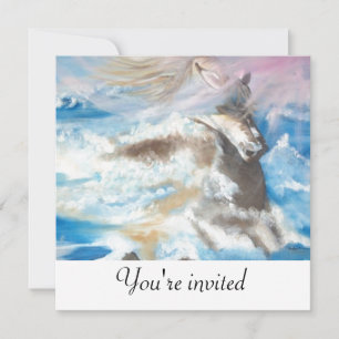 Invitación Caballo en medio del mar