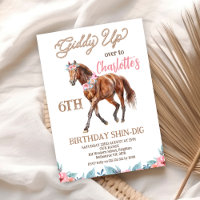 Caballo Marrón Oeste Giddy Arriba Cumpleaños