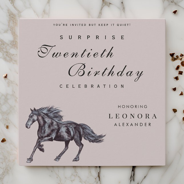 Invitación Caballo Místico Sorpresa Fiesta de Cumpleaños CUAL (Subido por el creador)