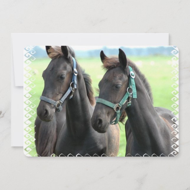 Invitación Caballo negro (Anverso)