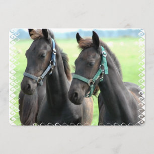 Invitación Caballo negro