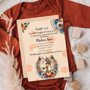 Invitación Caballo Poni Girasol