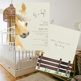 Invitación Caballo Preg-neigh-ent Es un niño Baby Shower