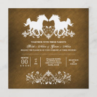 Caballo romántico granero floral