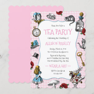 Invitación Caballo rosado del Fiesta Maravilla