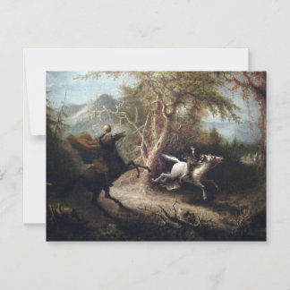 Invitación Caballo sin cabeza y grúa de Ichabod en víspera de