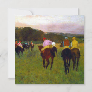 Invitación Caballos de carreras Edgar Degas en Longchamp