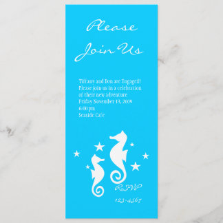 Invitación Caballos de mar