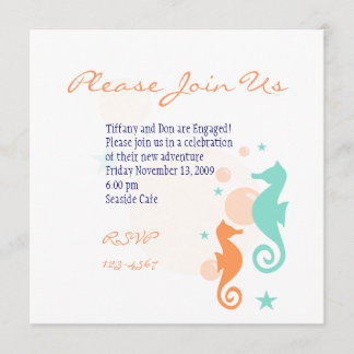 Invitación Caballos de mar