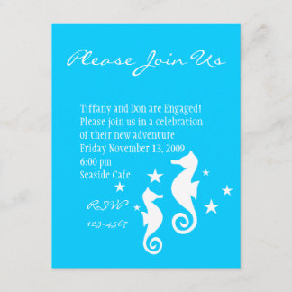 Invitación Caballos de mar