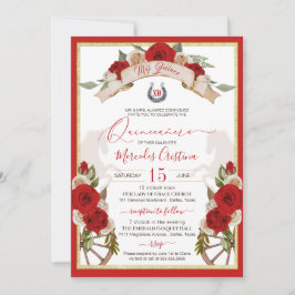 Invitación Caballos rojos de la Manzana del Charro Occidental