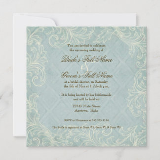 Invitación Cabaña floral junto al Boda de la playa de las con
