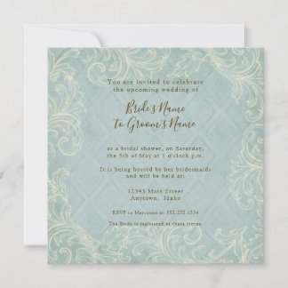 Invitación Cabaña floral junto al Boda de la playa de las con