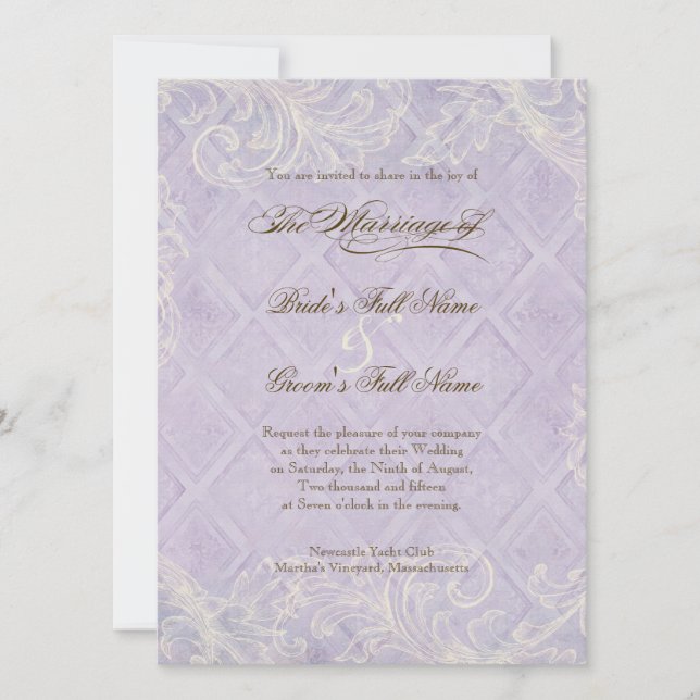 Invitación Cabaña floral junto al Boda de la playa de las con (Anverso)