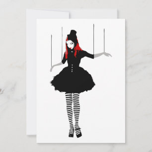 Invitación cabaret marionette