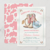 Cabeza de aleta Floral Boots ducha de bebé
