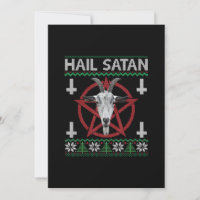 Cabeza de cabra de Hail Satan Pentagram Gracioso S