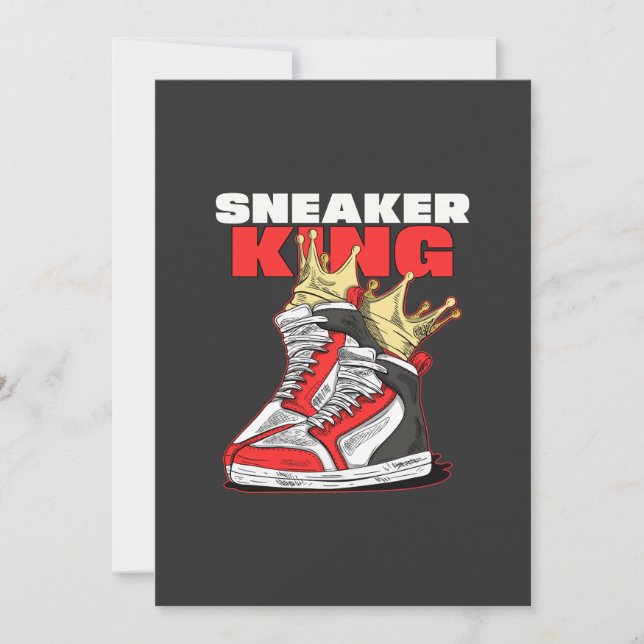 Invitación Cabeza de Sneaker King Sneaker (Anverso)
