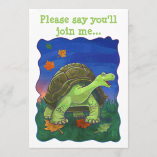 Invitación Cabezas cortas y velas Centro de Fiestas Tortoise