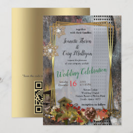 Invitación Cabina de piedra de familia rusa