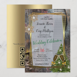 Invitación Cabina de piedra de familia rusa