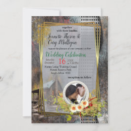 Invitación Cabina de piedra de familia rusa