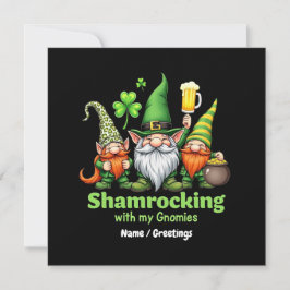 Invitación Cabrón con My Gnomies Funny St. Patrick's