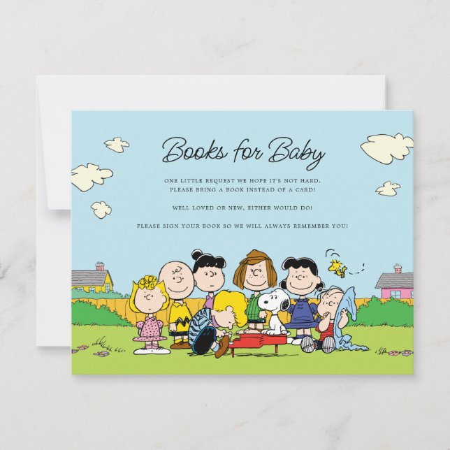 Invitación Cacahuetes | Libros de Charlie Brown y de Pandilla (Anverso)