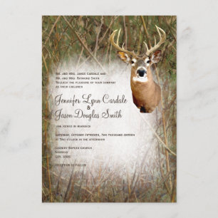 Invitación Cacería de ciervos rusos invita a la boda