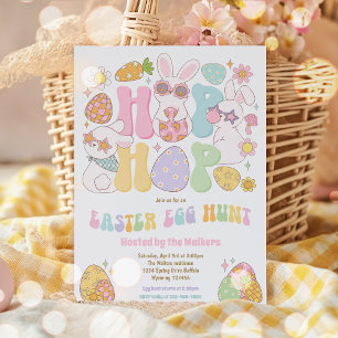 Invitación Cacería de huevos en Pascua Fiesta Huevo de Pascua