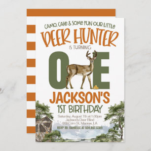Invitación Cacería del primer cumpleaños