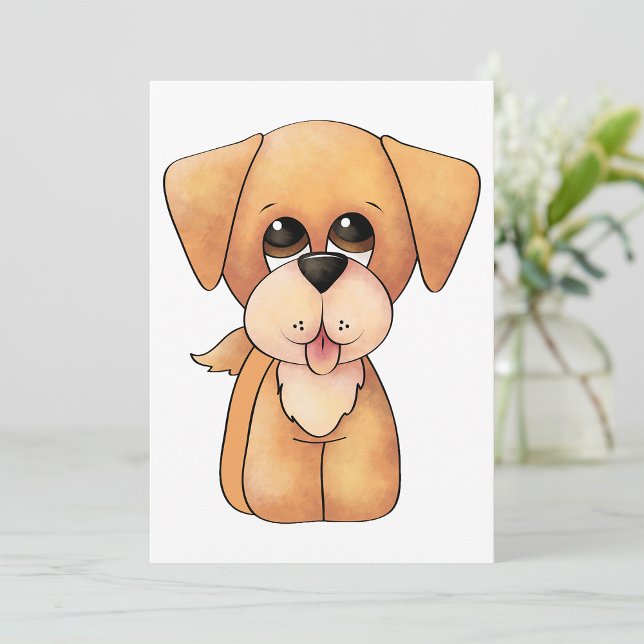 Invitación Cachorro de Golden Retriever Perro Adorable (Subido por el creador)