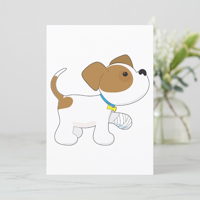 Invitación Cachorro herido con pata vendada (Subido por el creador)
