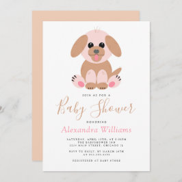 Invitación Cachorro neutral personalizado de Baby Shower