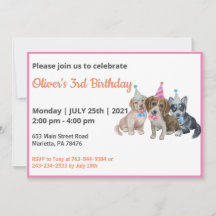 Cachorro puro | Fiesta de cumpleaños del niño con