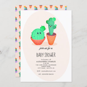 Invitación Cactus Baby Shower