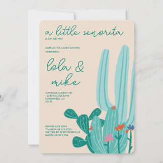 INVITACIÓN CACTUS BABY SHOWER