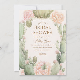 Invitación Cactus Boho Flor del desierto Despedida de soltera