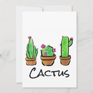 Invitación Cactus cactus succulantes