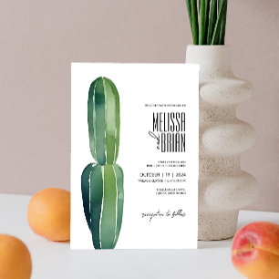 Invitación Cactus Dream ・ Moda moderna del desierto ・ Boho bo