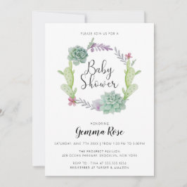 Invitación Cactus, fiesta