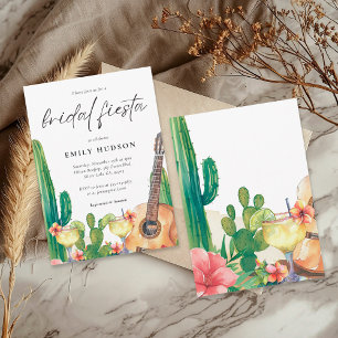 Invitación Cactus Fiesta Floral Bridal Shower