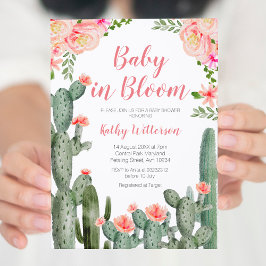 Invitación Cactus floral Succulum Baby in Bloom