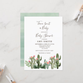 Invitación Cactus Greenery Taco 'Bout A Baby Invitation