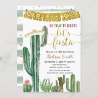 Cactus mexicano vamos a Fiesta Baby Shower