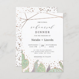 Invitación Cactus & Succulum Terrarium Rehearsal Cena